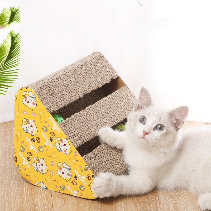Triangle Corrugated Cat Scratching Board Toy