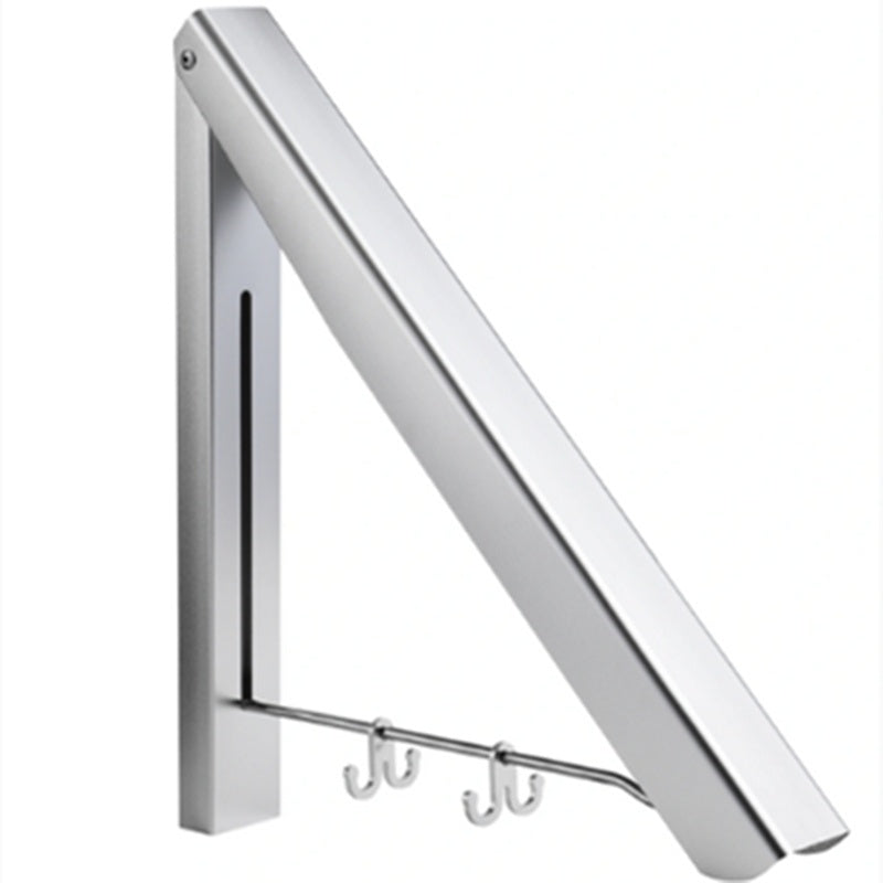 Clothes Rack Non-perforated Invisible Telescopic Drying Rack Wall-mounted Folding Toilet Clothes Rail