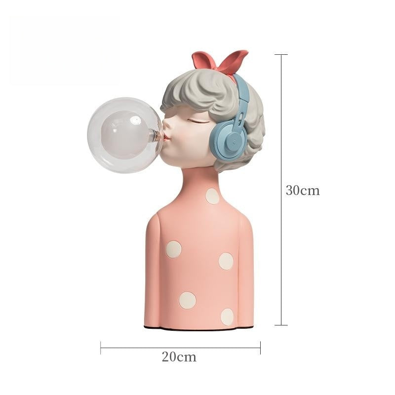 Nordic Bedroom Nightlight Bubble Girl
