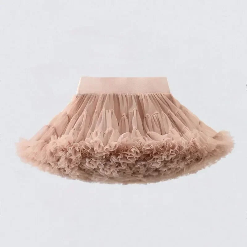 Girl's Tutu Skirt Soft Veil-year-old Princess Pettiskirt