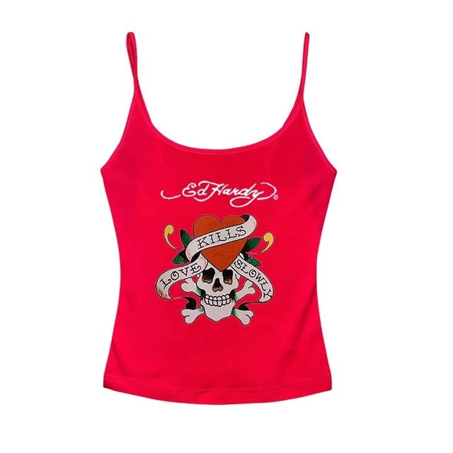 Short Print T-shirt Women's Retro Europe And America Top