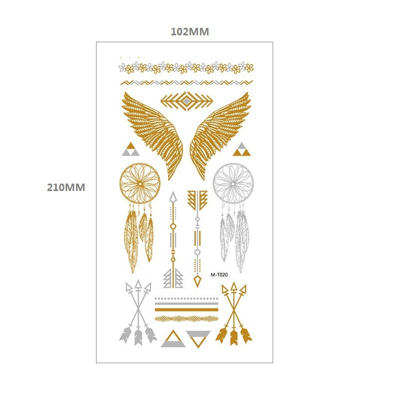 Gliding Tattoo Sticker Water Transfer Waterproof Tattoo Sticker