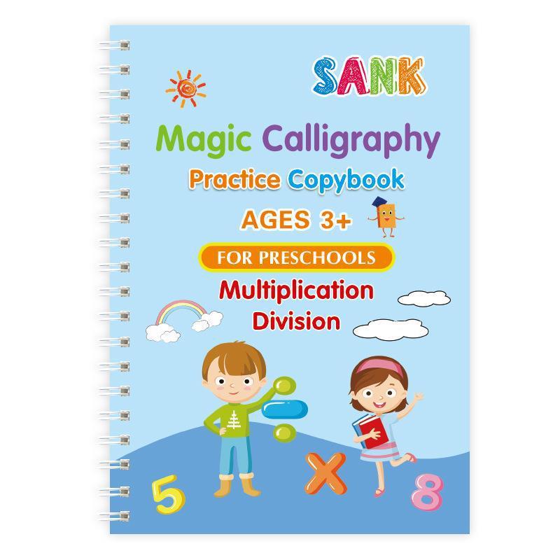 English Version Children's Pen Control Training Groove Calligraphy Practice Board