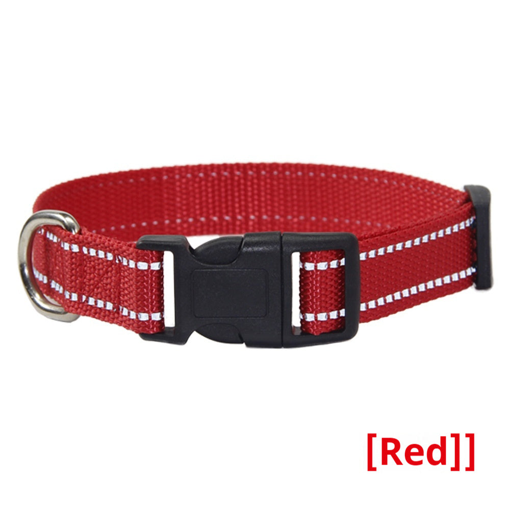 Reflective Dog Collar Outdoor Hand Holding Rope