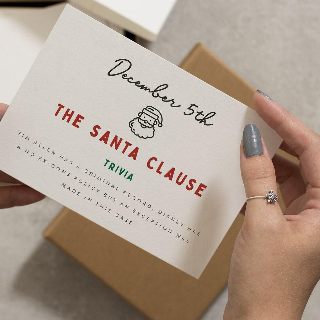 Creative Personality Christmas 24-day Countdown Gift Greeting Card