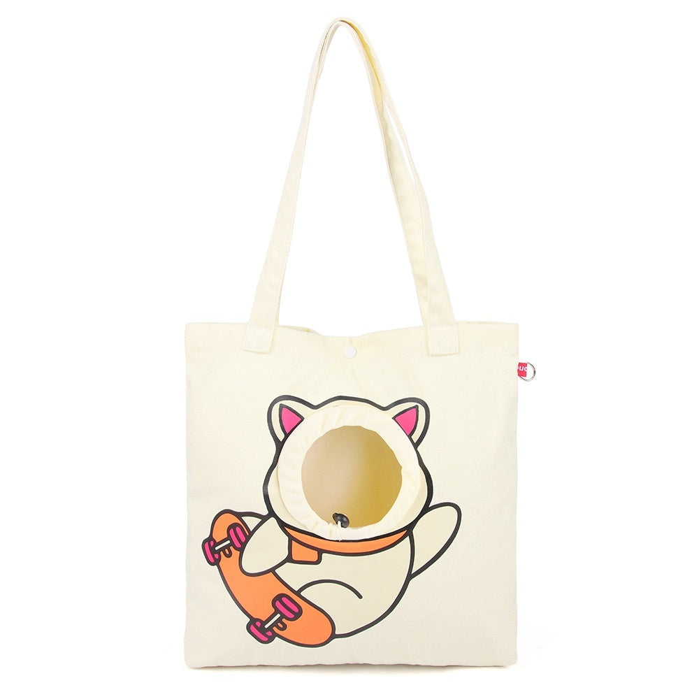 Portable Cat Out Shoulder Crossbody Pet Bag