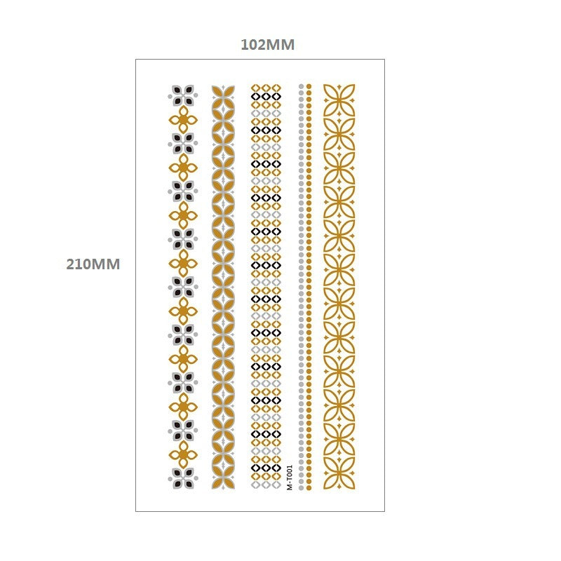 Gliding Tattoo Sticker Water Transfer Waterproof Tattoo Sticker