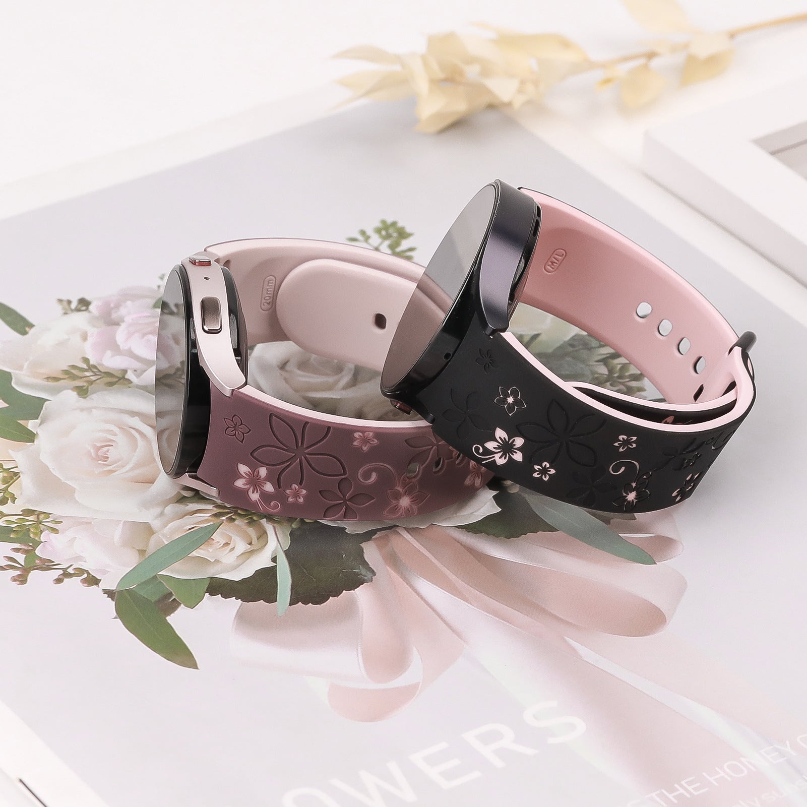 Fashion Personality Two-tone Silicon Print Strap
