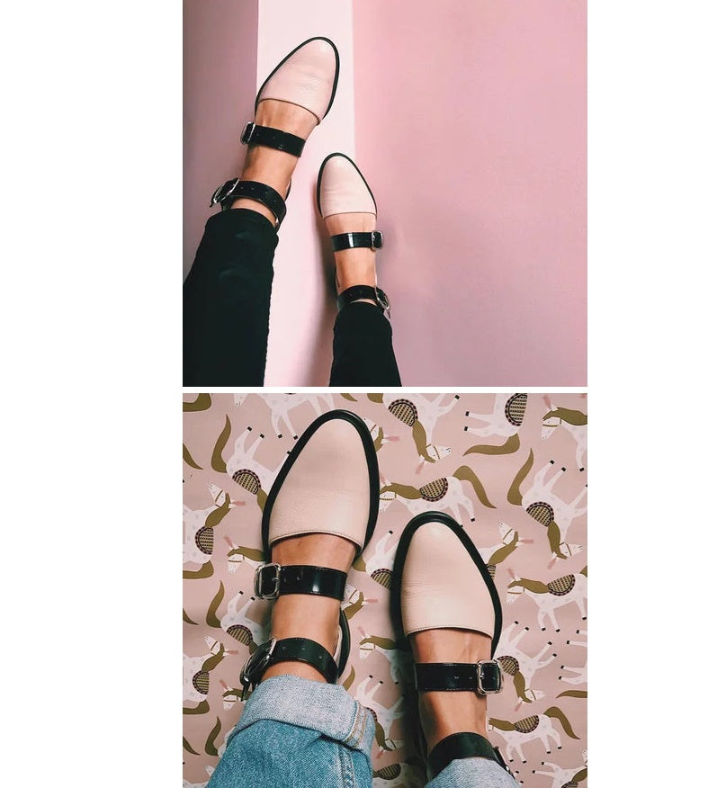 Summer new custom Baotou flat sandals women's shoes