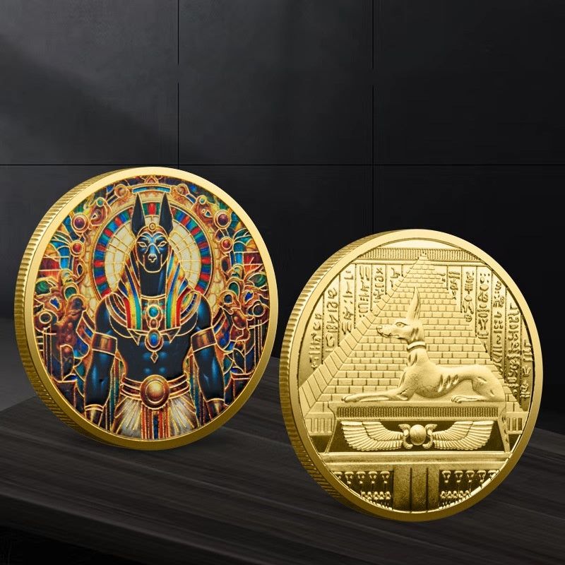 Dog Head God Nubis Commemorative Coin