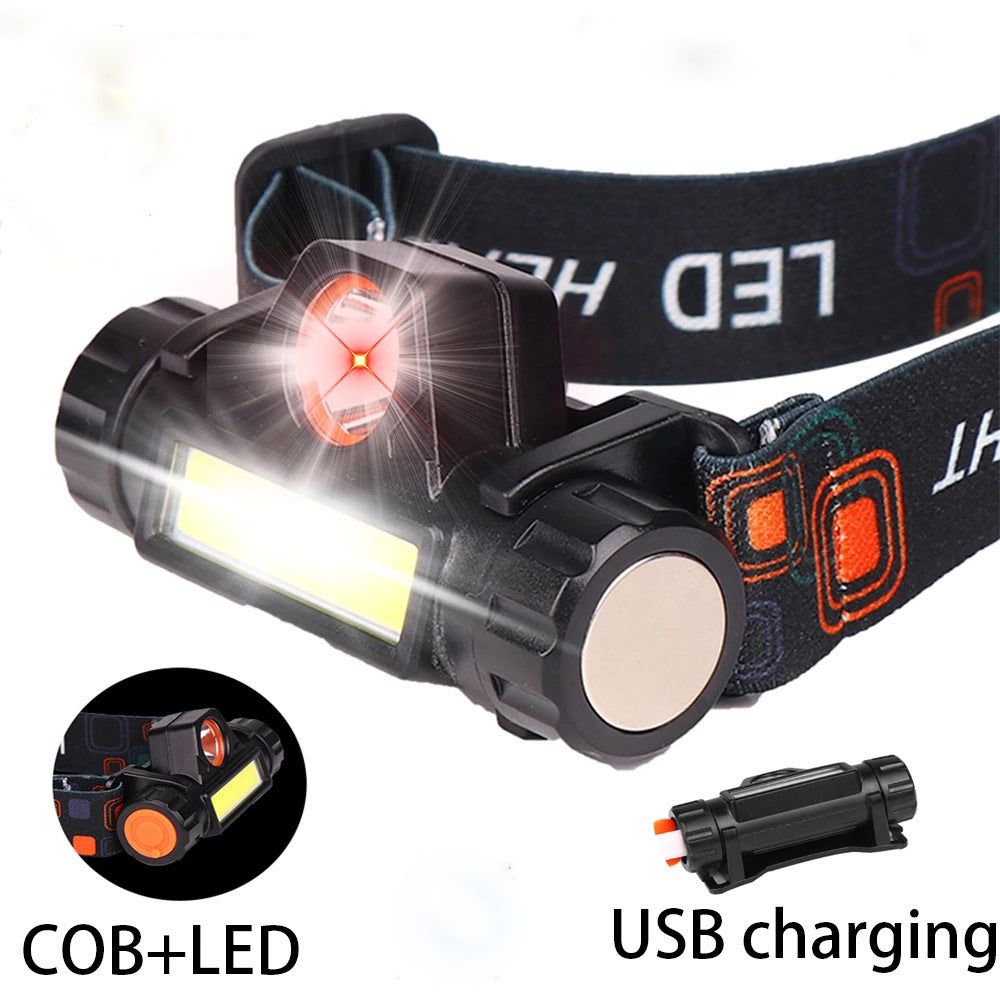 Head Mounted Bright Flashlight With Rechargeable