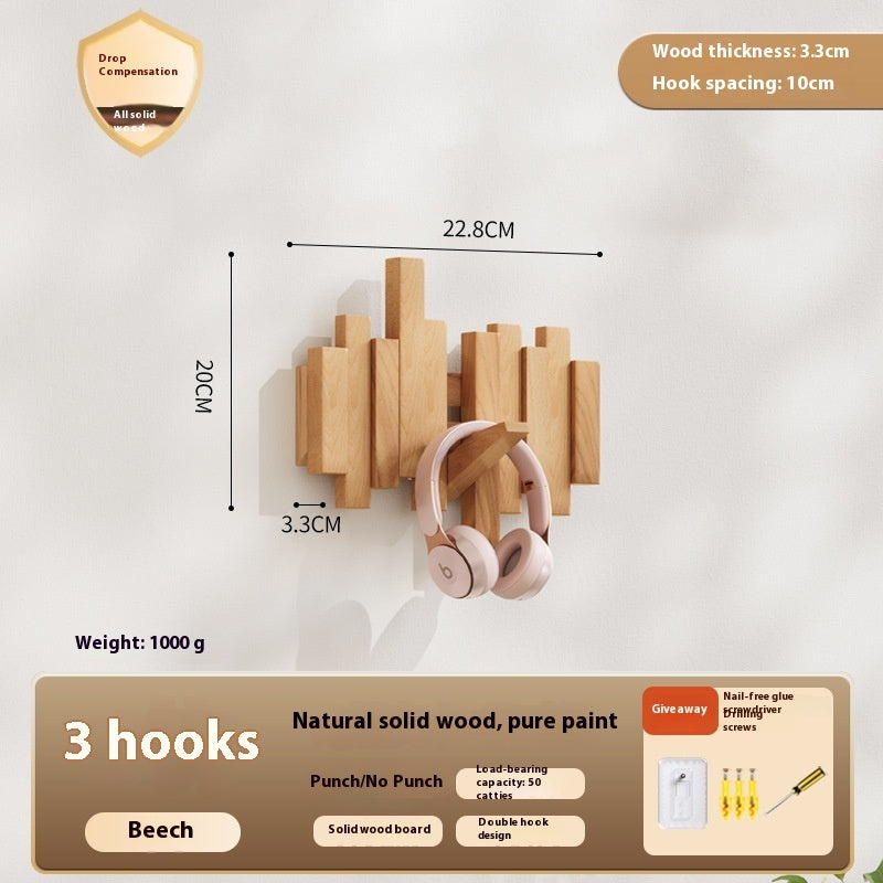 Wooden Piano Keys Clothes Rack Wall Hanging