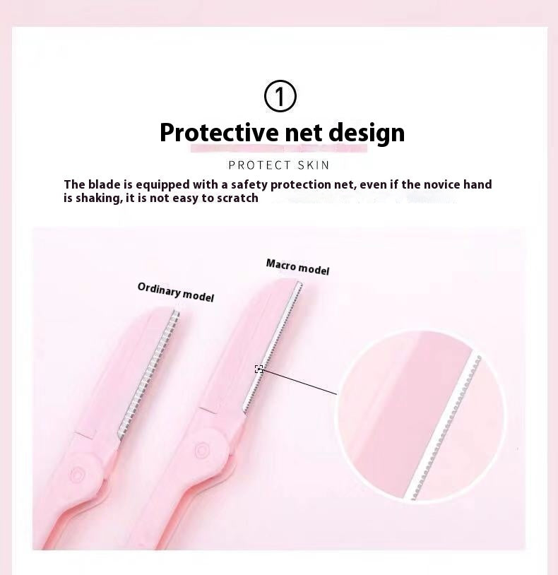 Portable Folding Eye-brow Knife Novice Protective Type