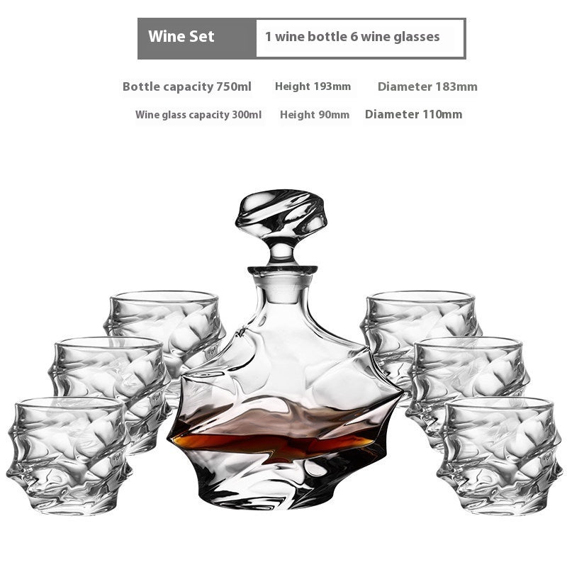 Creative Whiskey Liquor Glass Suit