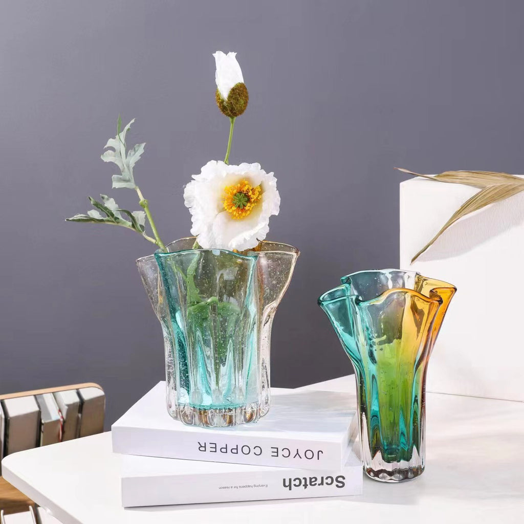 Hand-blown Glass Vase Conch Shell Living Room Crafts Ornaments