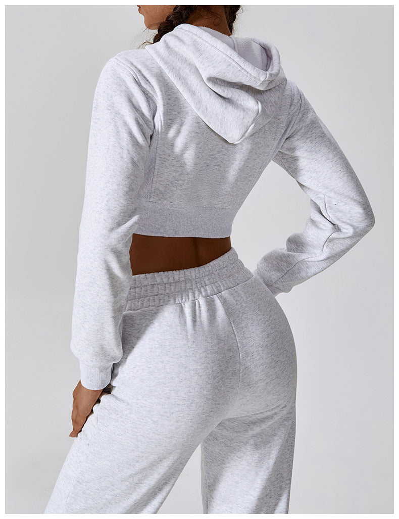 Loose Long Sleeve Sweatershirt Coat For Women