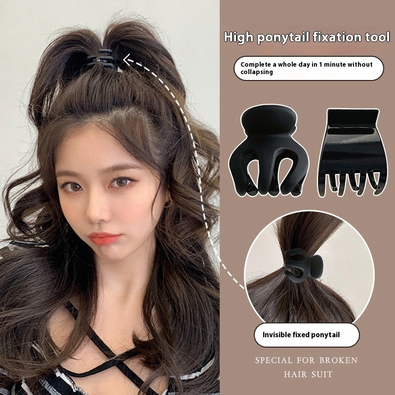 High Ponytail Bangs Side Shark Clip Hairware