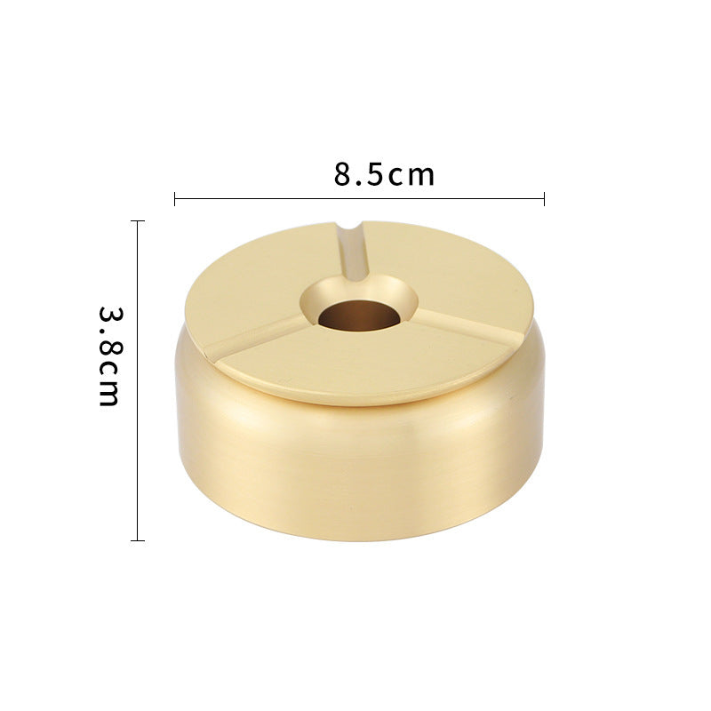 Creative Home Office With Cover Anti-Flying Brass Ashtray