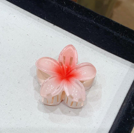 4cm Sweet Girl Plumeria Rubra Barrettes Female