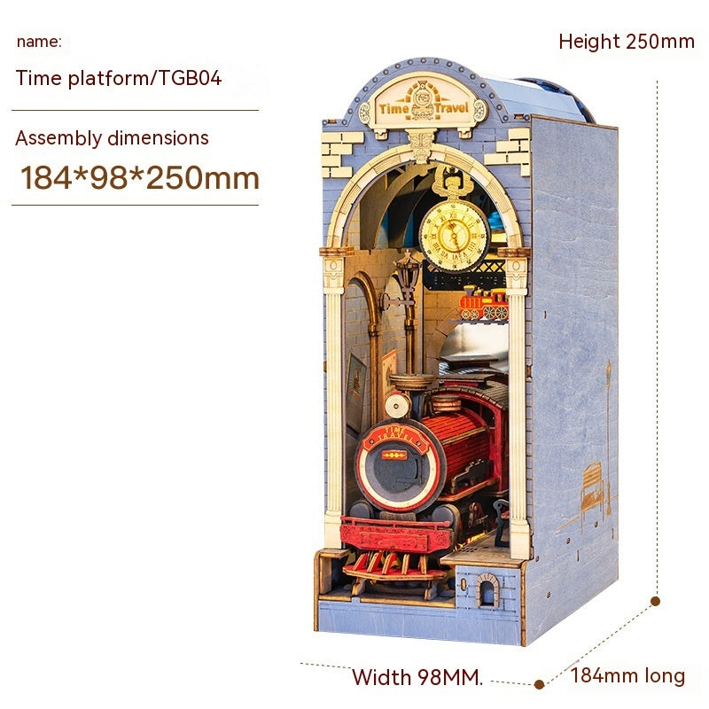 Ruo Shi Ruo Lai Shu Li Sakura Tram Flower House DIY Cabin