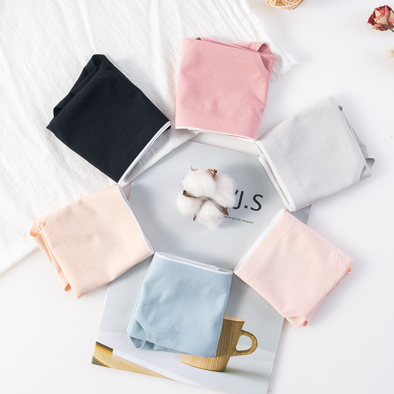 Mid Waist Girl Cotton Seamless Ladies Breathable Plus Size Triangle Shorts