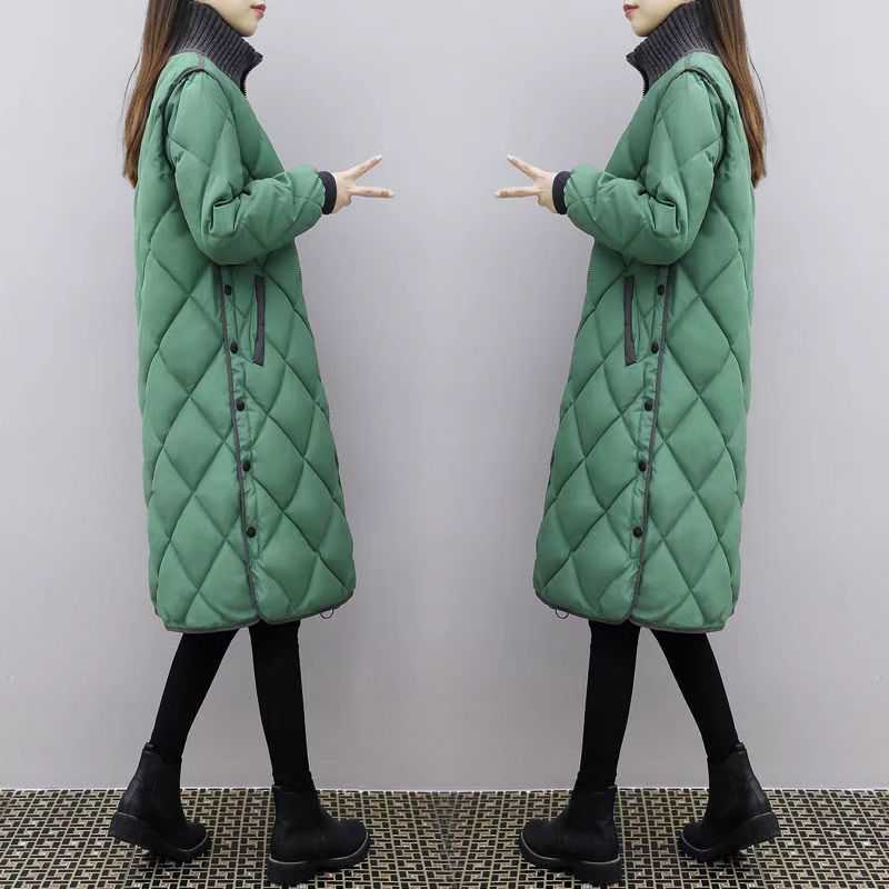 Women's Loose-fitting Mid-length Knee-length Fashion Cotton Jacket