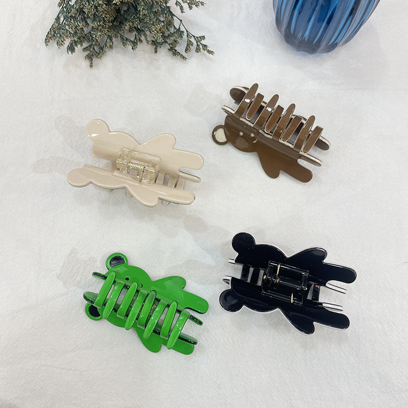 Cute Sweet Bear Shark Clip Updo Hairpin Hair Claw Hair
