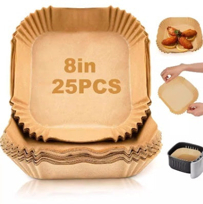 Food Grade Air Fryer Paper Oiled Paper Plate Disposable Baking Paper