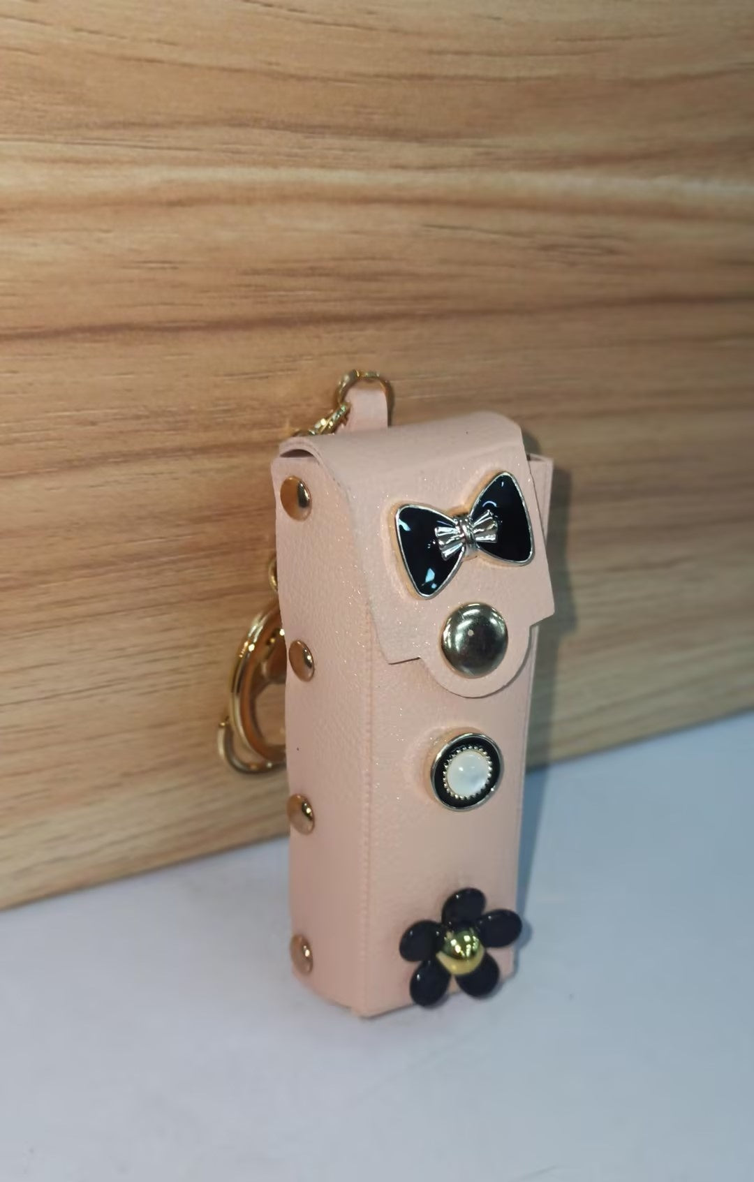 Fashion Simple Lipstick Pack Silk Scarf Keychain