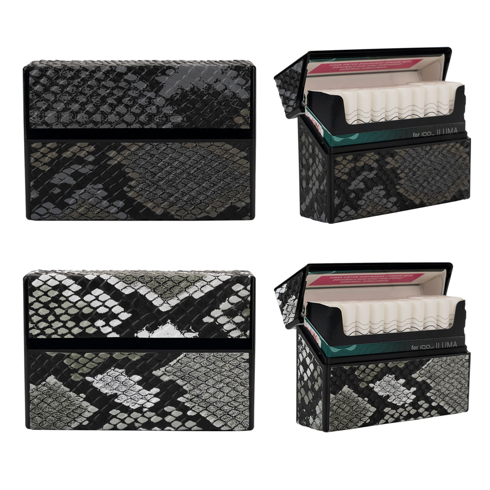 Cigarette Case 20 PCs PC Stickers Leather All-inclusive Storage Box