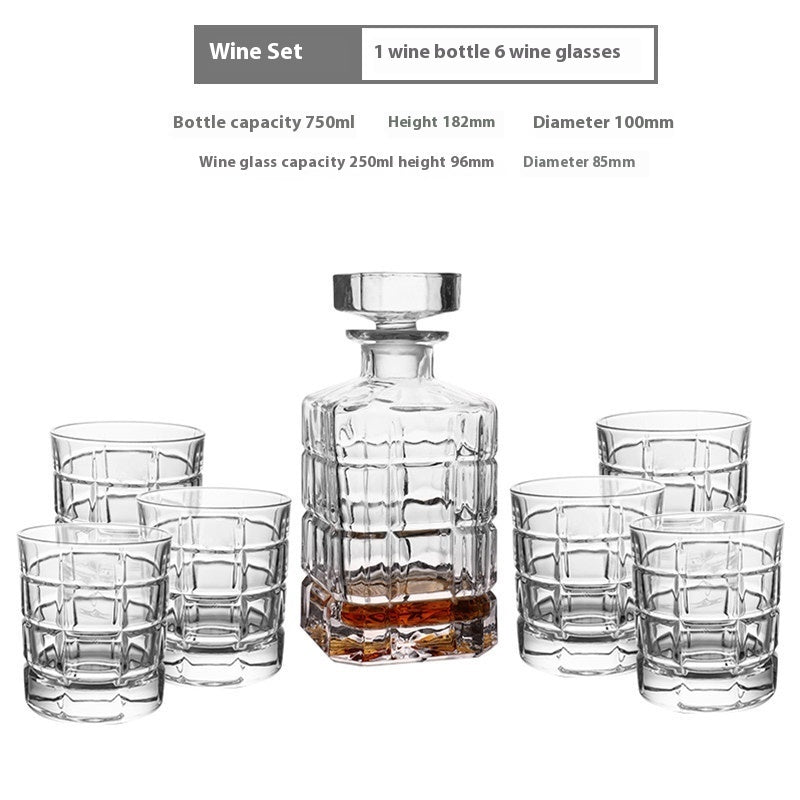 Creative Whiskey Liquor Glass Suit
