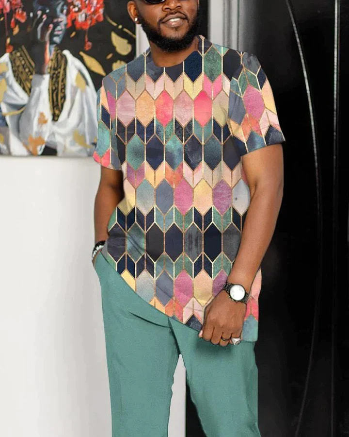 Men's Casual Shirt Walking Suit