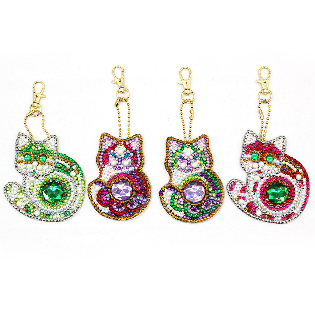 Diamond Painting Keychain Creative Children Cartoon Decorative Pendant