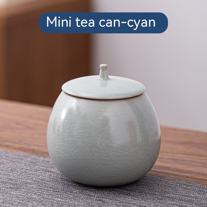 Stoneware Tea Tins Household Ceramic Dried Fruit