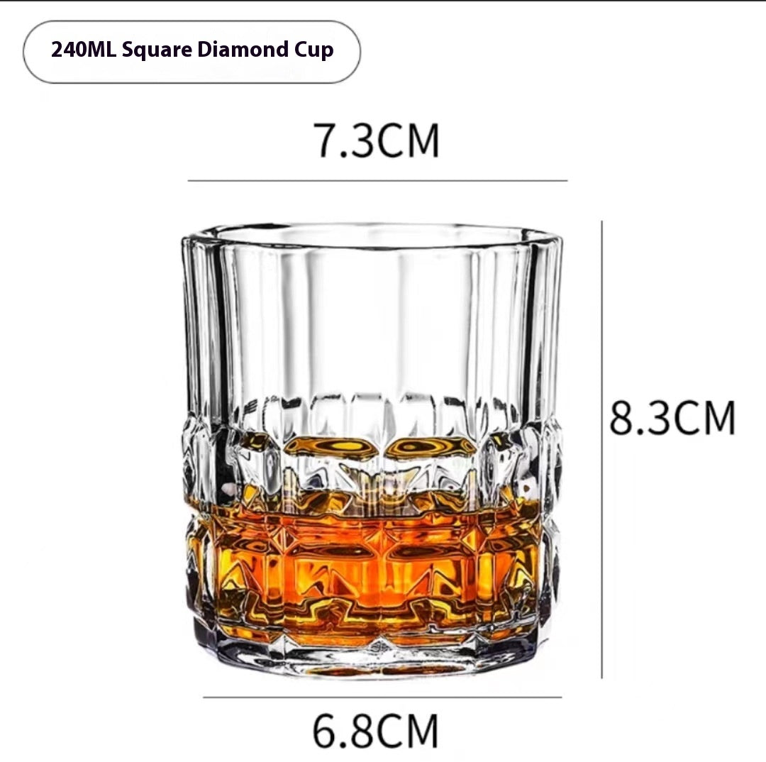 Whiskey Pure Drink Internet Celebrity Beer Brandy Glass Household High-end Classical Foreign Wine Bar Cup