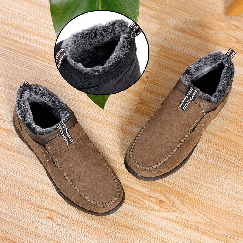 Beijing Cloth Shoes Men's Cotton Shoes Middle-aged And Elderly Thickened Warmth