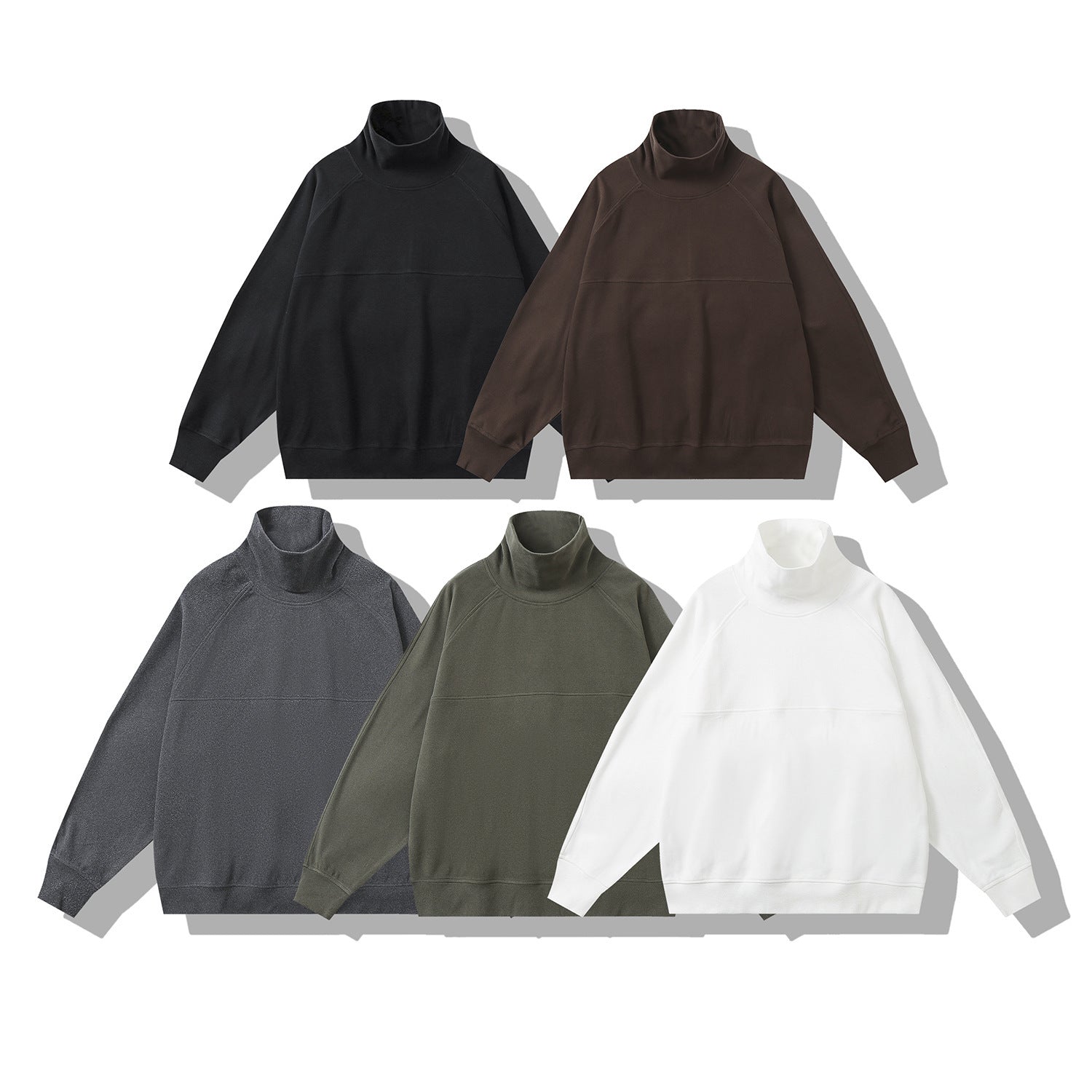 Dralon Turtleneck Solid Color Trendy Sweater