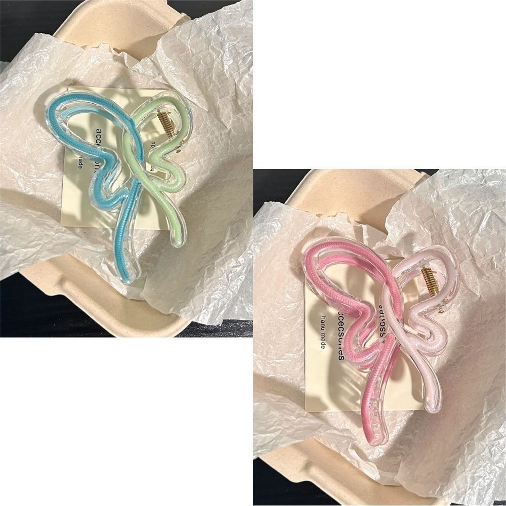 Dripping Oil Gradient Butterfly Shark Clip