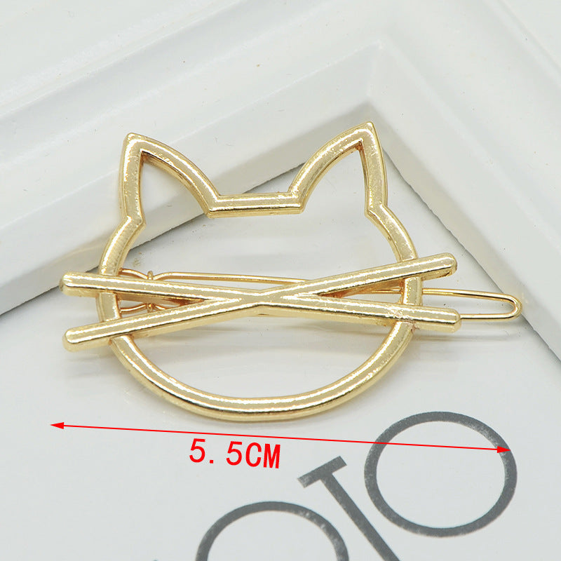 Cupid Heart-shaped Five-pointed Alloy Hair Accessories