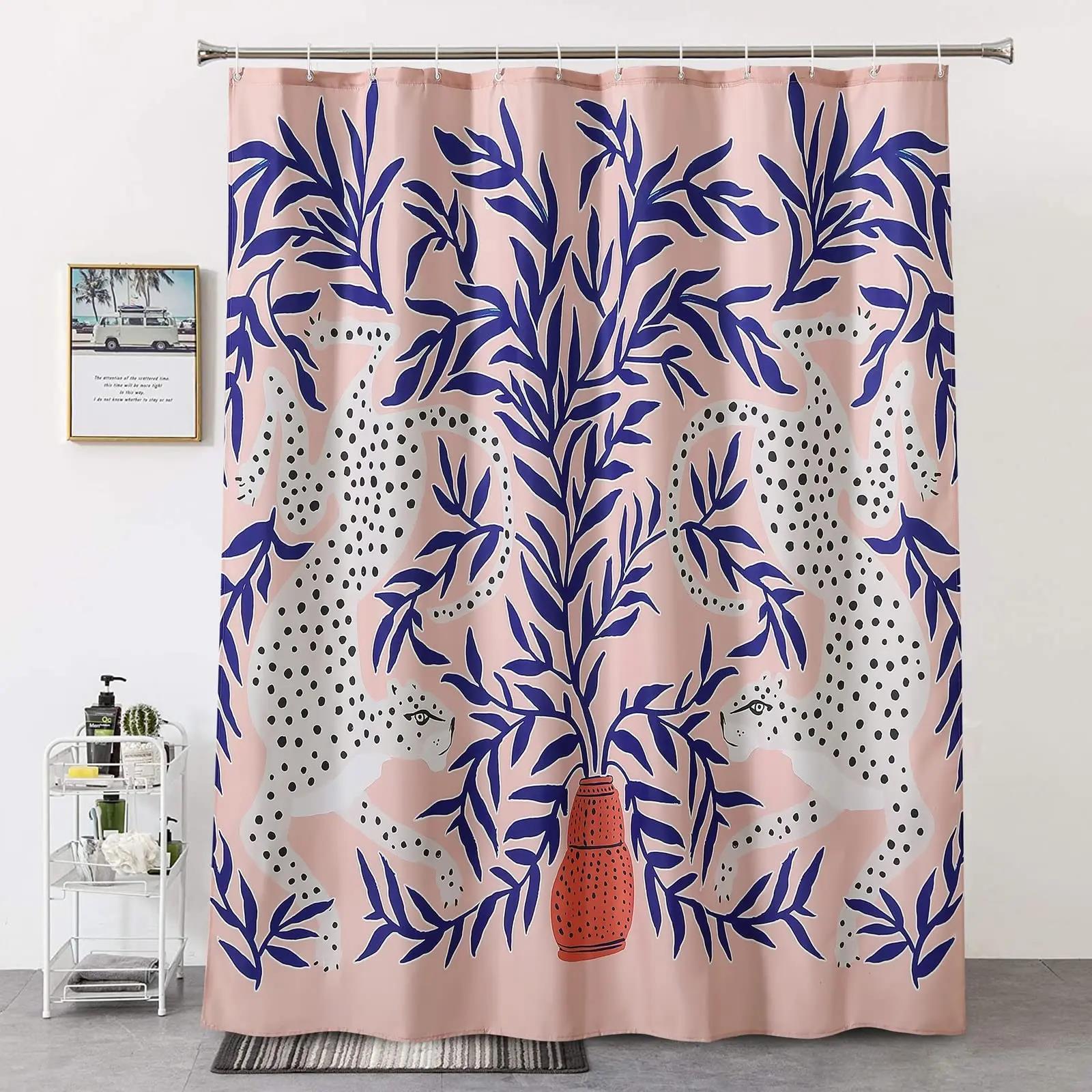 Modern Aesthetic Tropical Bohemian Cheetah Bath
