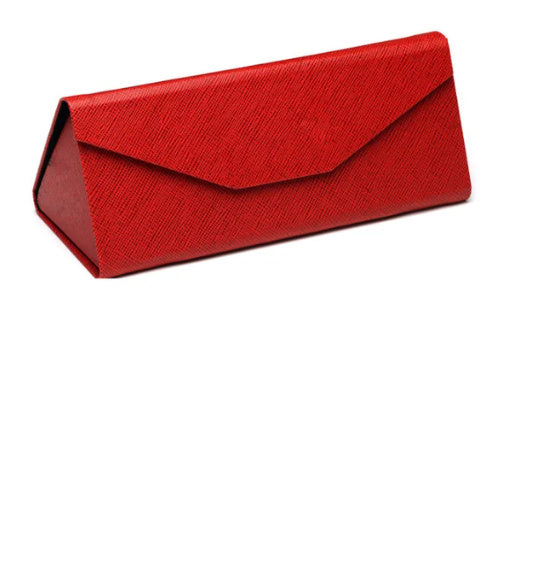Handmade Storage Portable Triangle Folding Glasses Case