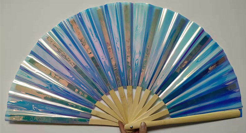 Fashion Single-sided Personality PVC Folding Fan