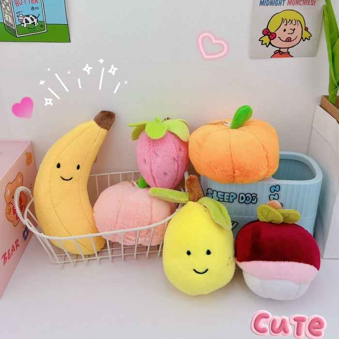 Creative Plush Cute Fruit Keychain Pendant