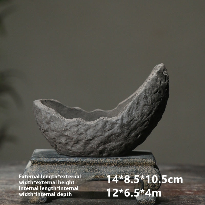 Purple Clay Flower Pot Southern Barbarian Alien Creativity