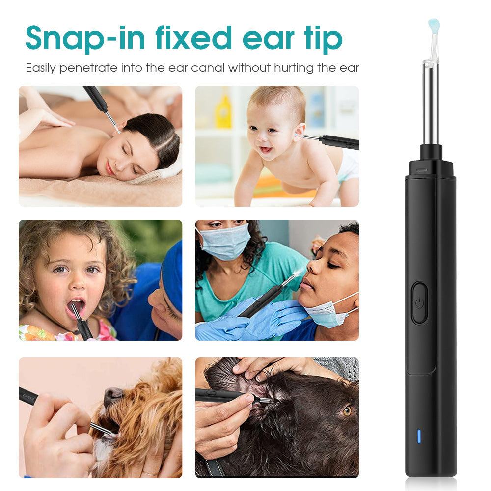 4.5mm Wireless WiFi Visual Otoscope HD Luminous Ear Scoop