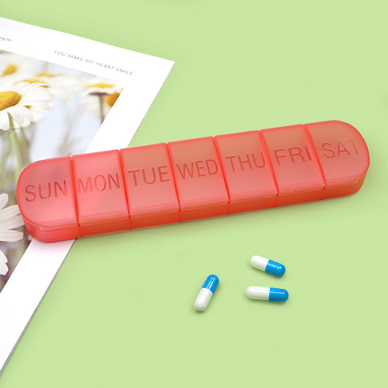 7-cell Mini Plastic Packaging Small Medicine Box