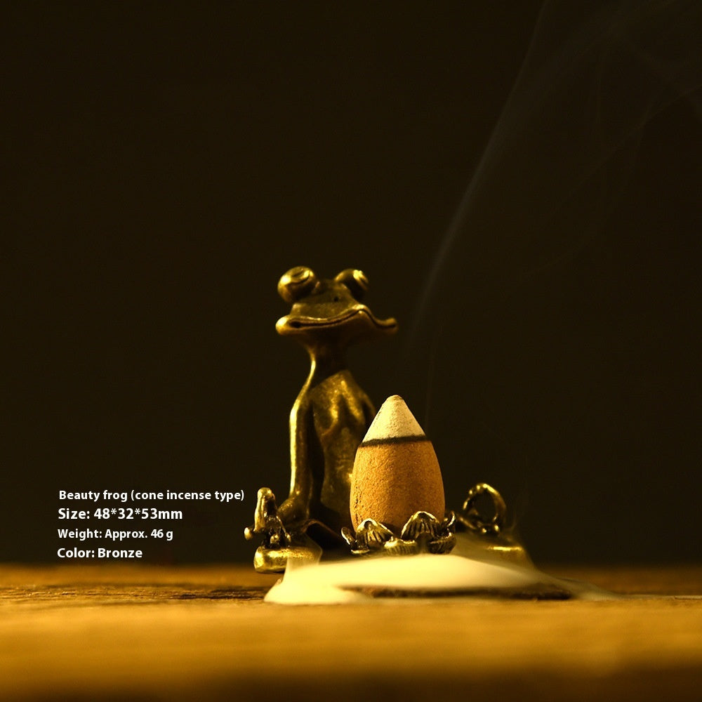 Retro Frog-shaped Ornaments Ornaments Bronze
