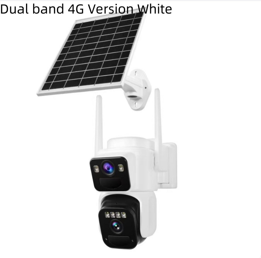 Dual-lens Cross-border Okam Eagle Look At 4G Solar Webcam Camera
