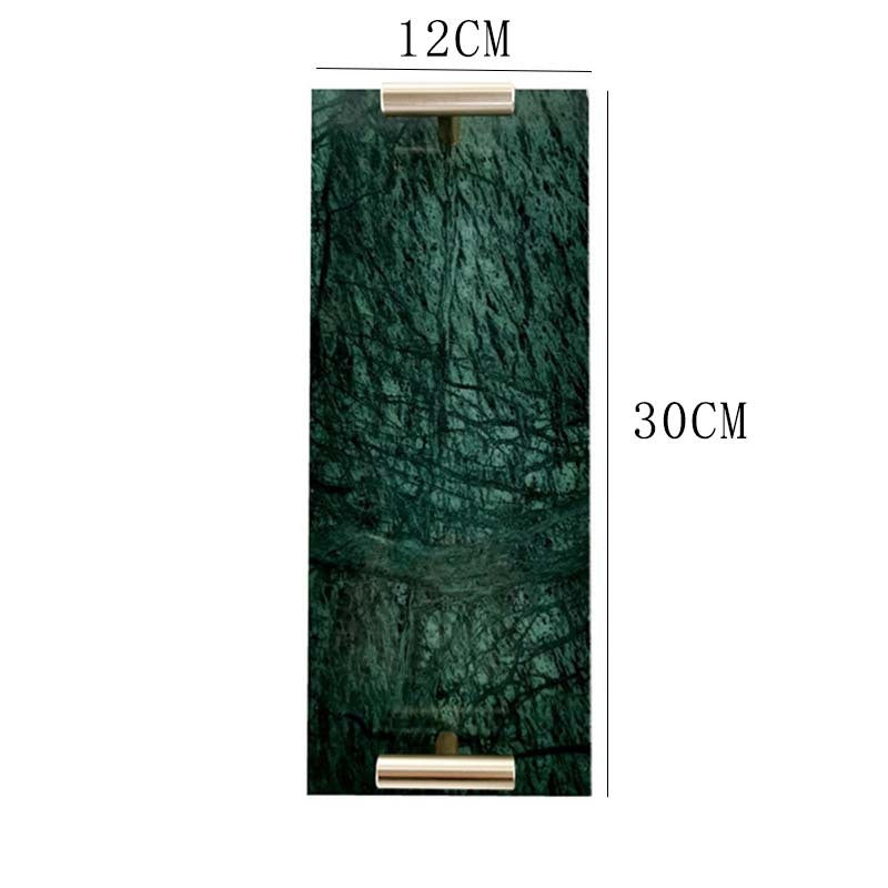 Nordic Style Mild Luxury Marble Tray Dessert Plate Dish Jewelry Storage Tray