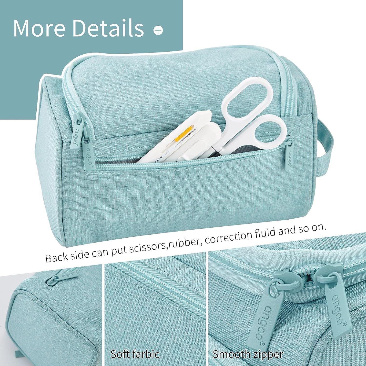 Portable Large Capacity Pencil Case Multifunctional Double-layer Stationery Box